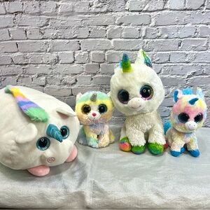 Unicorn Stuffed Animals - LOT of 4